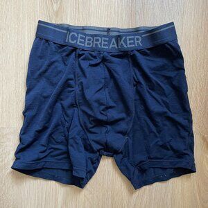 Icebreaker Men's Merino Anatomic Boxers Small Navy Blue Rrp $45